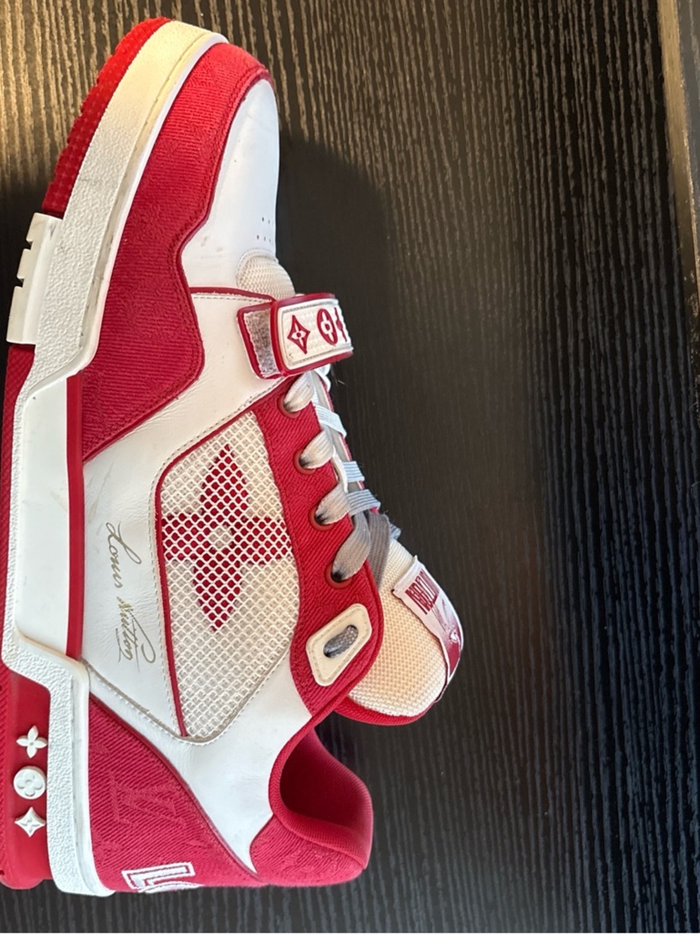 Louis Vuitton Red Trainers - Picture 3 of 5